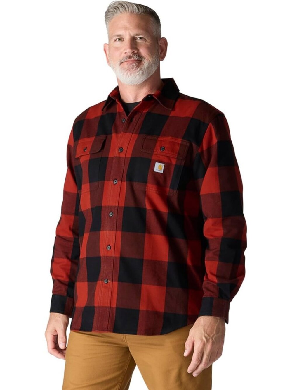 Stylish Men's Plaid Shirt - Loose Fit, Long Sleeve, Casual & Versatile Top